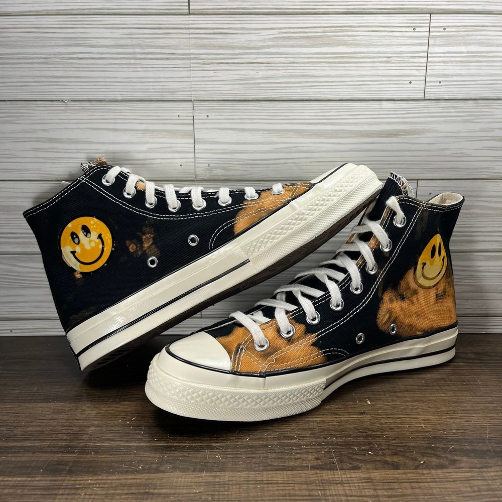 Nike Chuck 70 High Chinatown Market Bootleg Black Shoes - M 8.5 - W 10.5 - Picture 4 of 9